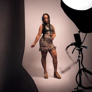 SHEIN Leopard Print Mini Skirt